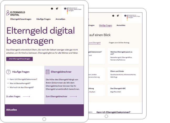 Projekt Elterngeld Digital | ]init[ AG