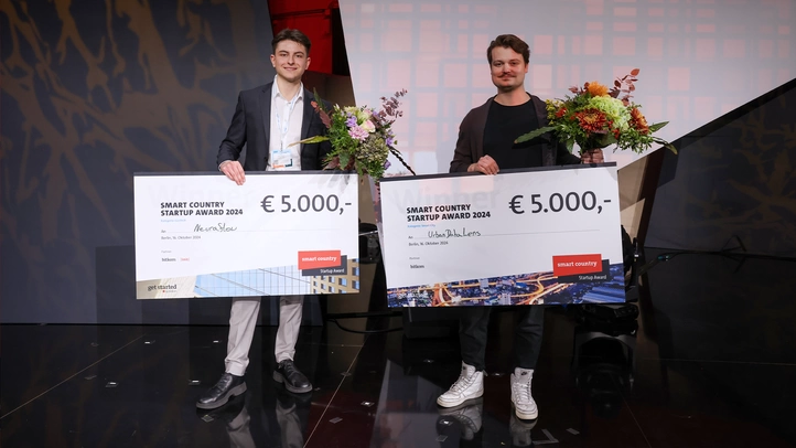 Eindrücke von der Preisverleihung Smart Country Startup Award (Bildquelle: Bitkom)