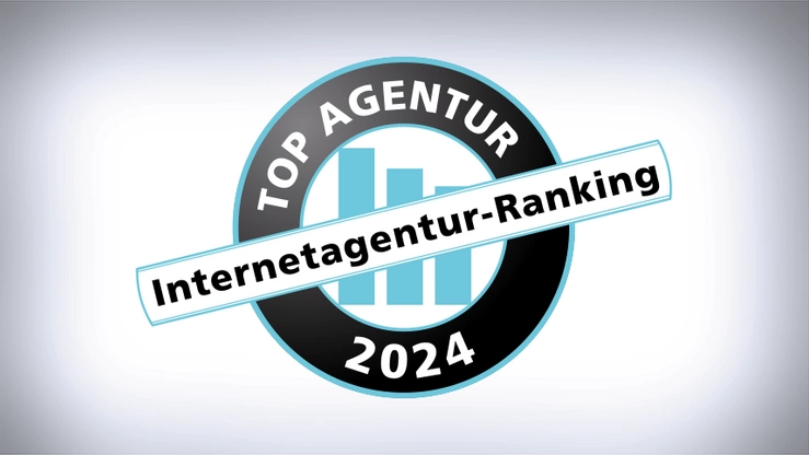 Auszeichnung des Internetagentur Ranking 2024 als Top Agentur.